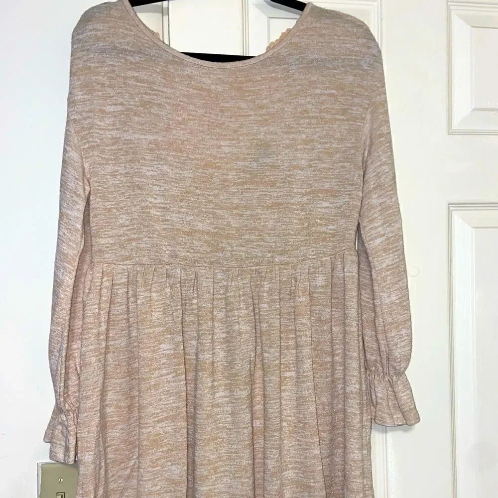 Shein 3/4 sleeve flowy cotton material dress